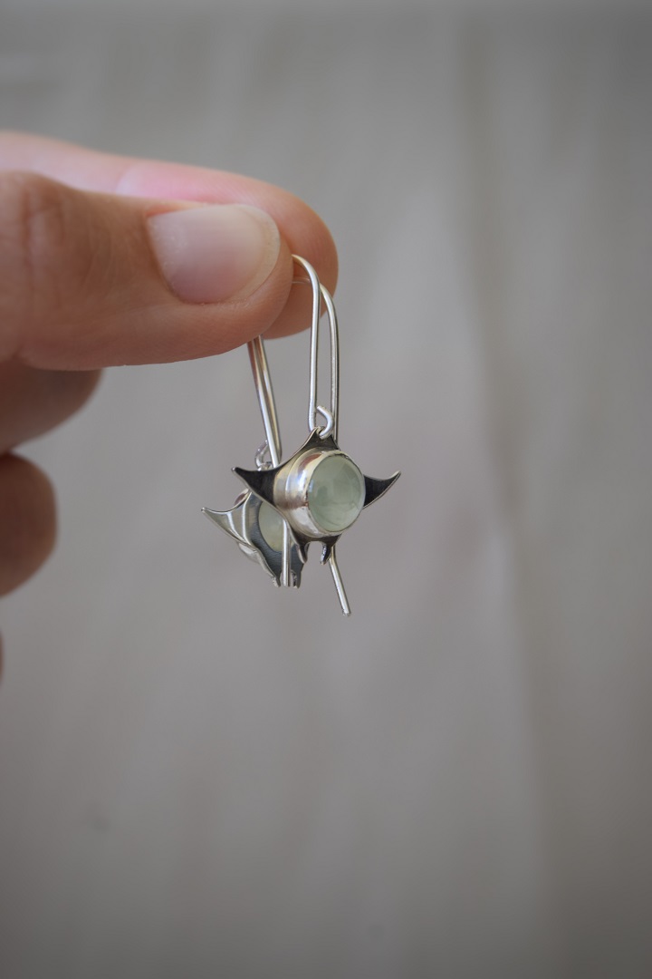 Préhnites Boucles d'oreilles TERE (3)