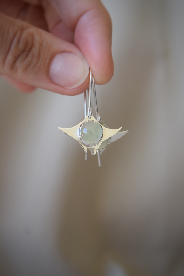 Préhnites Boucles d'oreilles TERE (4)